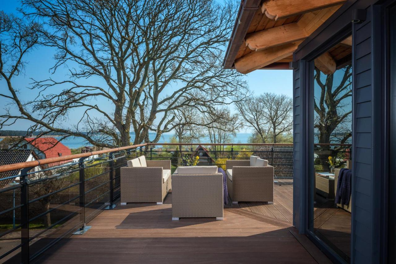 Villa Lotsenhaeuser Ruegen - Luxus Ferienhaus - 3 Schlafzimmer - Sauna - Dachterrasse Mit Boddenblick Breege Zewnętrze zdjęcie