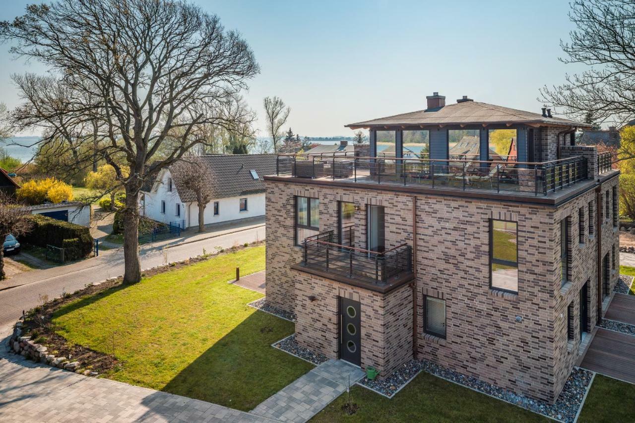 Villa Lotsenhaeuser Ruegen - Luxus Ferienhaus - 3 Schlafzimmer - Sauna - Dachterrasse Mit Boddenblick Breege Zewnętrze zdjęcie
