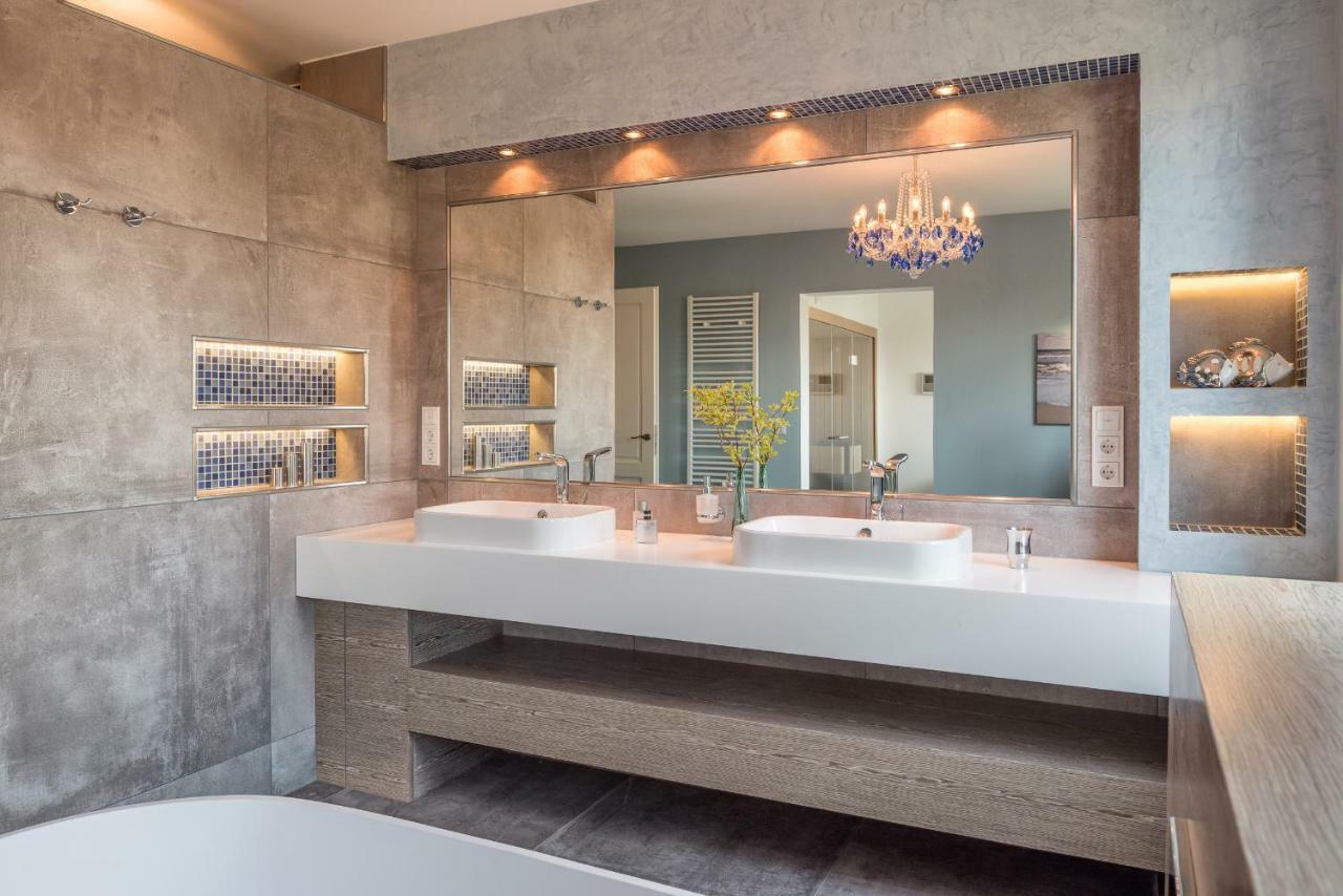 Villa Lotsenhaeuser Ruegen - Luxus Ferienhaus - 3 Schlafzimmer - Sauna - Dachterrasse Mit Boddenblick Breege Zewnętrze zdjęcie